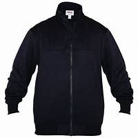 A long sleeved Full Zip Job Shirt with a label